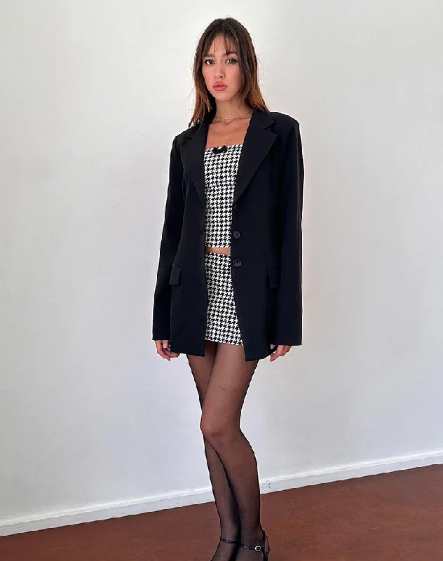 Malana Slim Fit Blazer in Tailoring Black