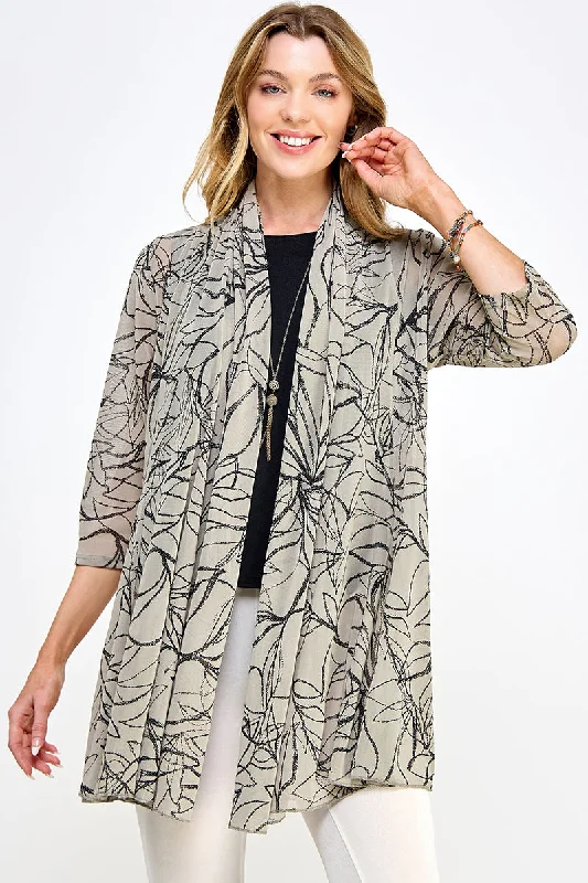 Mesh Princess Jacket Print-4072MR-QRP1-W349