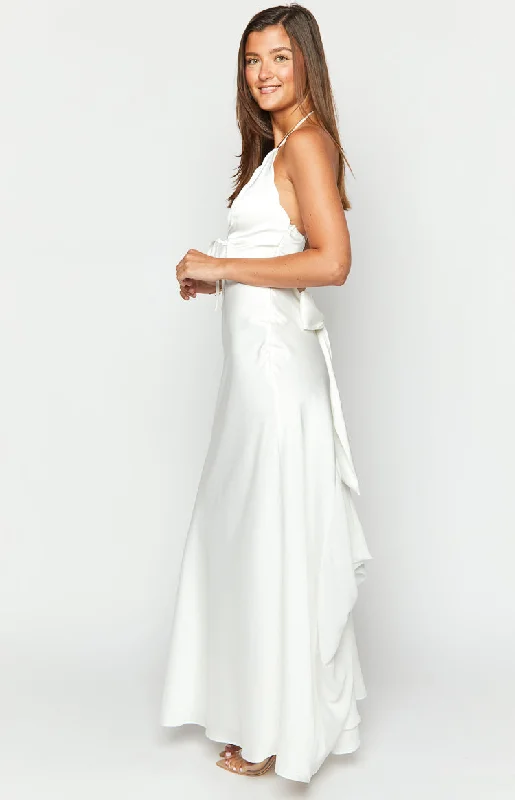 Nicole White Maxi Dress