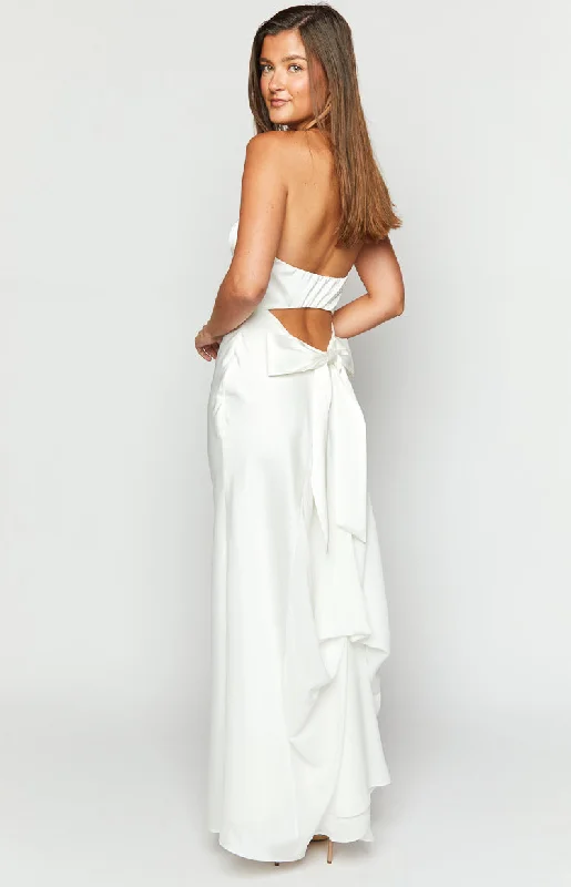 Nicole White Maxi Dress