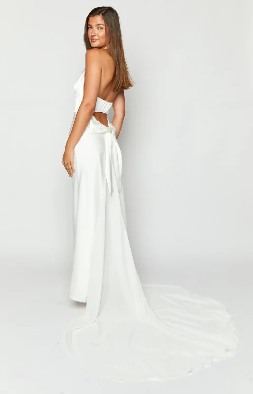 Nicole White Maxi Dress