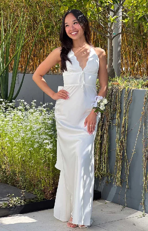 Nicole White Maxi Dress