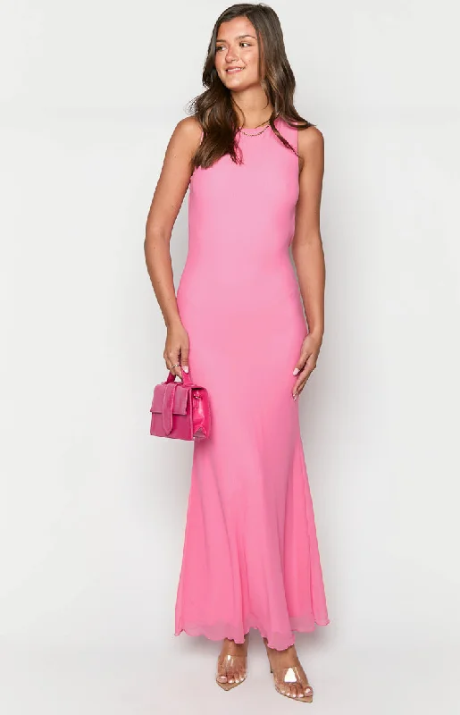 Pemela Pink Maxi Dress