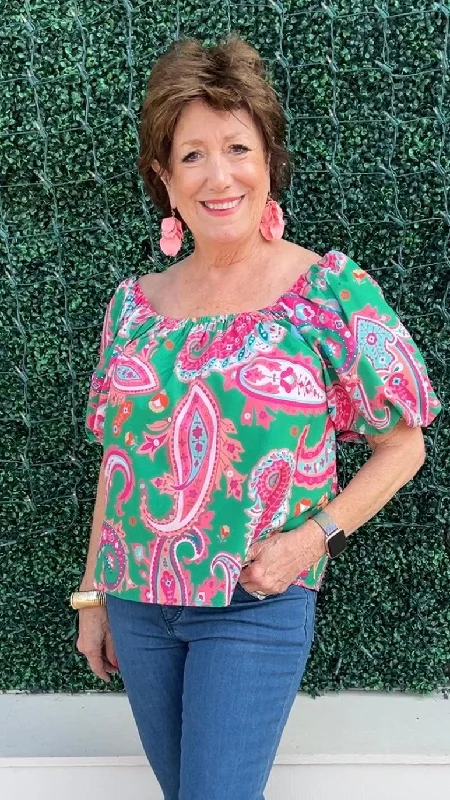 Pink Paisley Blouse