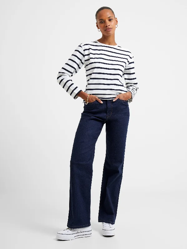 Rallie Stripe Slash Neck Top