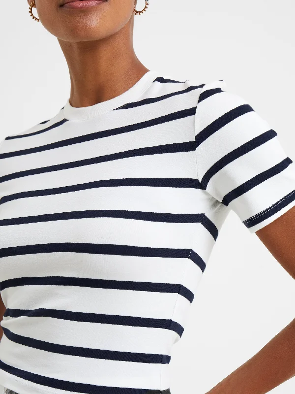 Rallie Stripe Crew Neck Top