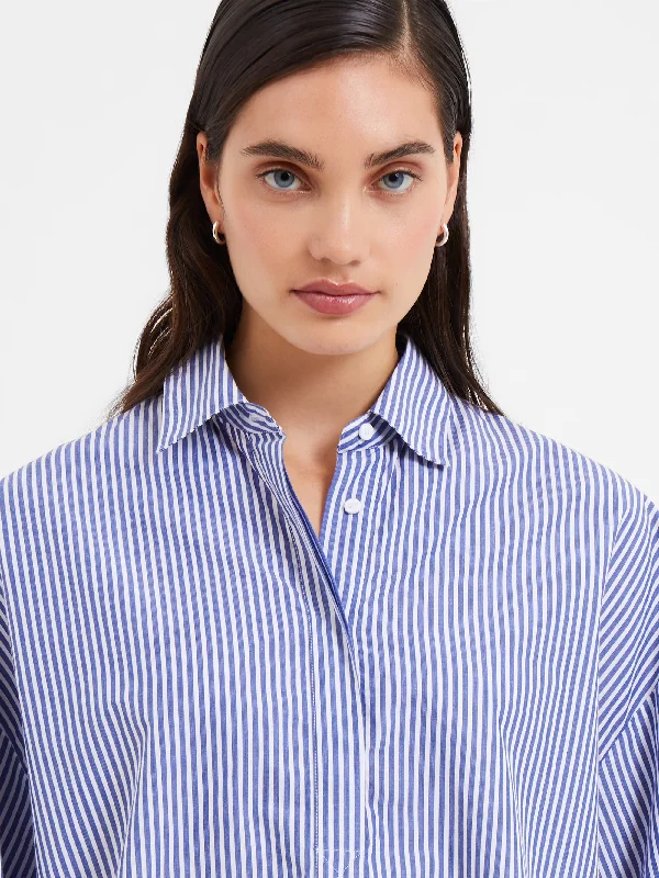 Rhodes Poplin Stripe Popover Shirt