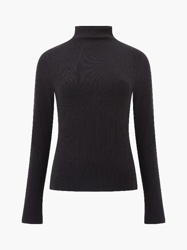 Sasia Long Sleeve Mock Neck Top