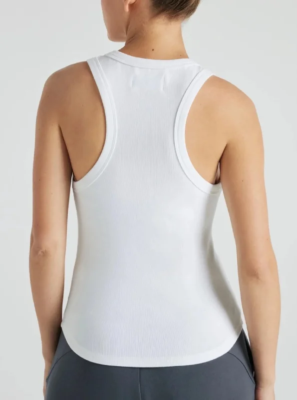 Serene Rib Tank - White