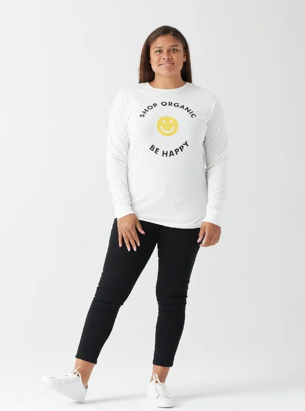 Shop Organic Unisex Long Sleeve Tee - White