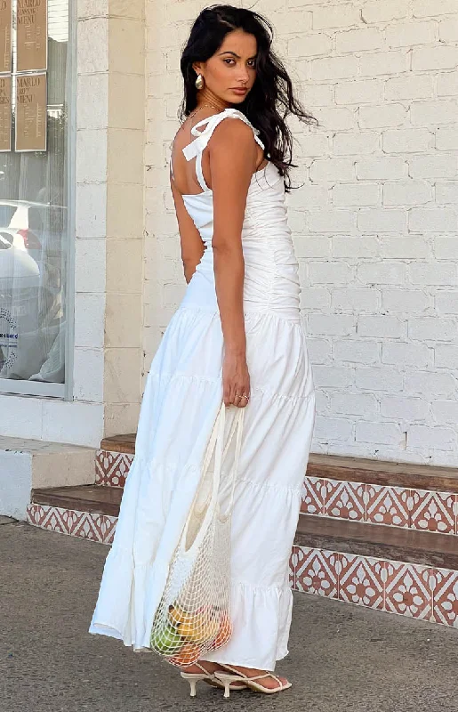 Tessa White Maxi Dress