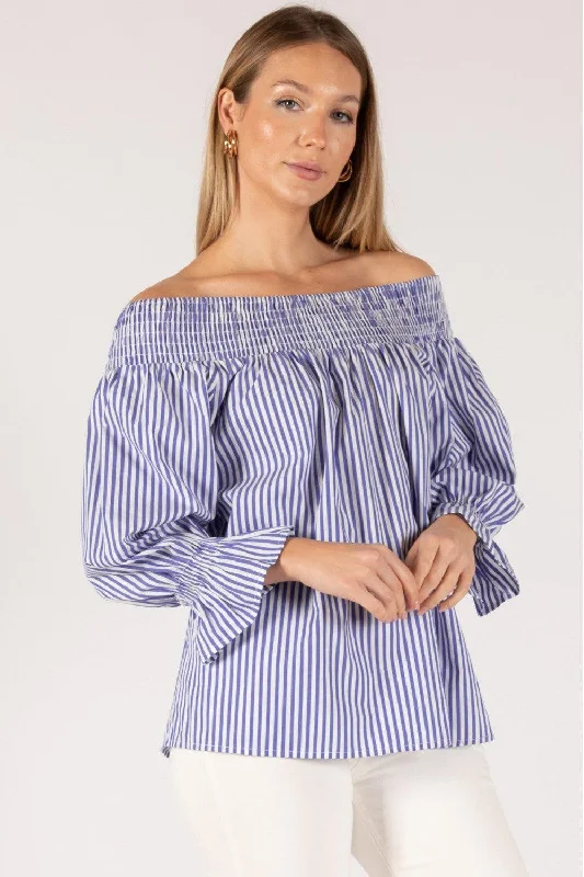 Smocked Off the Shoulder Blouse