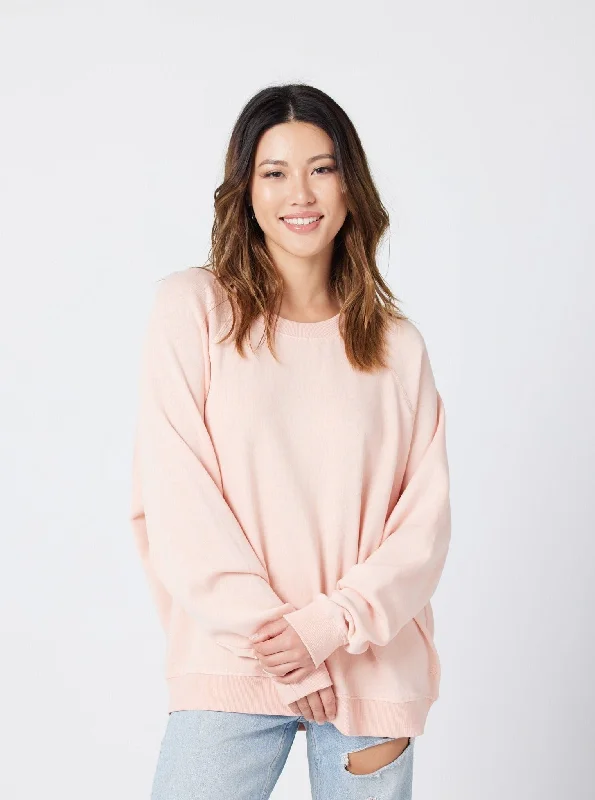 Women's Raglan Sweatshirt - Dusty Rose