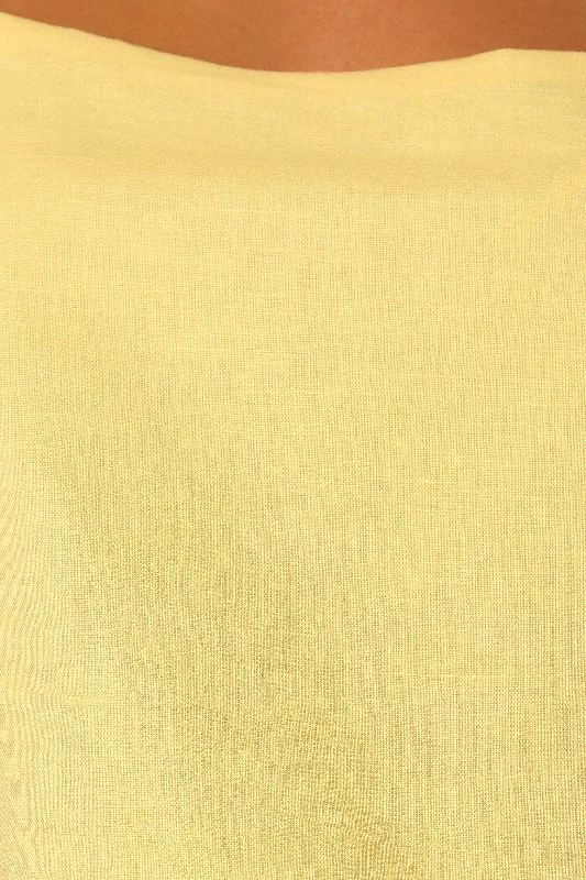 Devlin Top - Butter Yellow