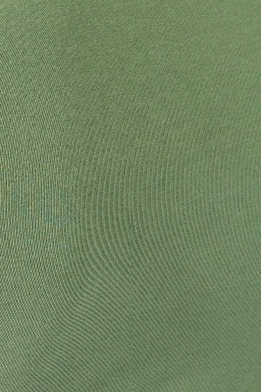 Green Bodysuit Short Sleeve Crew Neck