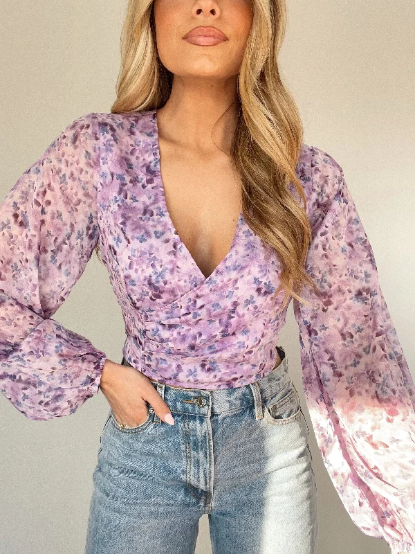 Lavender Blooms Top